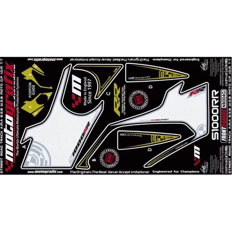 Motografix Steinschlagschutz vorn BMW S 1000 RR 2009-2011 NB004G