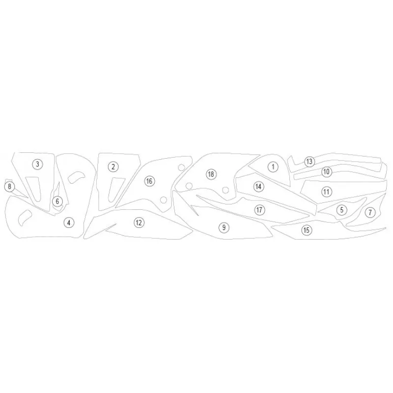 Eazi-Grip Steinschlagschutz Glänzend für Ducati Streetfighter V2 2022-