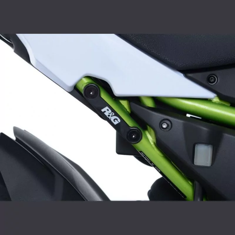 R&G hintere Fußrastenabdeckung Set Kawasaki Z 650 / Ninja 650 2017- / Z 650 RS 2022-