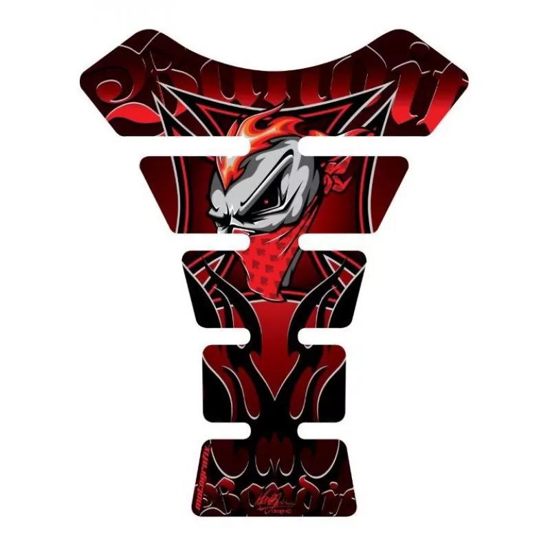 Motografix Bandit Red 3D Gel Tank Pad Protector ST057R