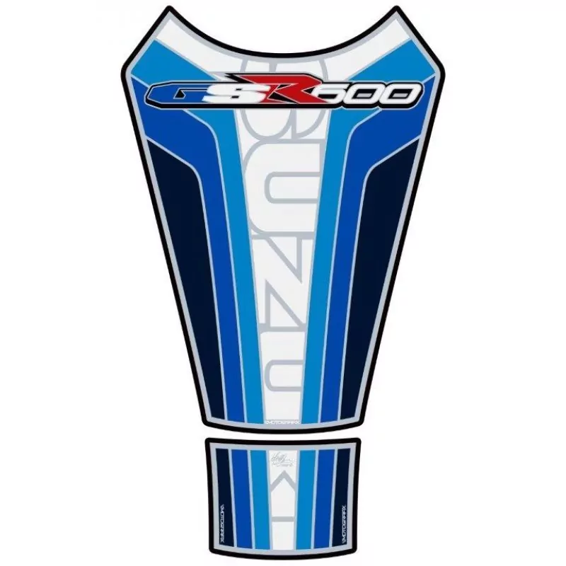 Motografix Suzuki GSR 600 3D Gel Tank Pad Protector TS032BW