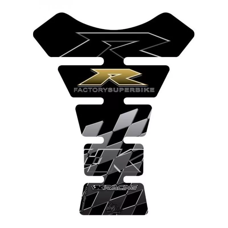 Motografix Kawasaki ZX- 6 / 7 / 10 R 3D Gel Quad Tank Pad Protector TK005K