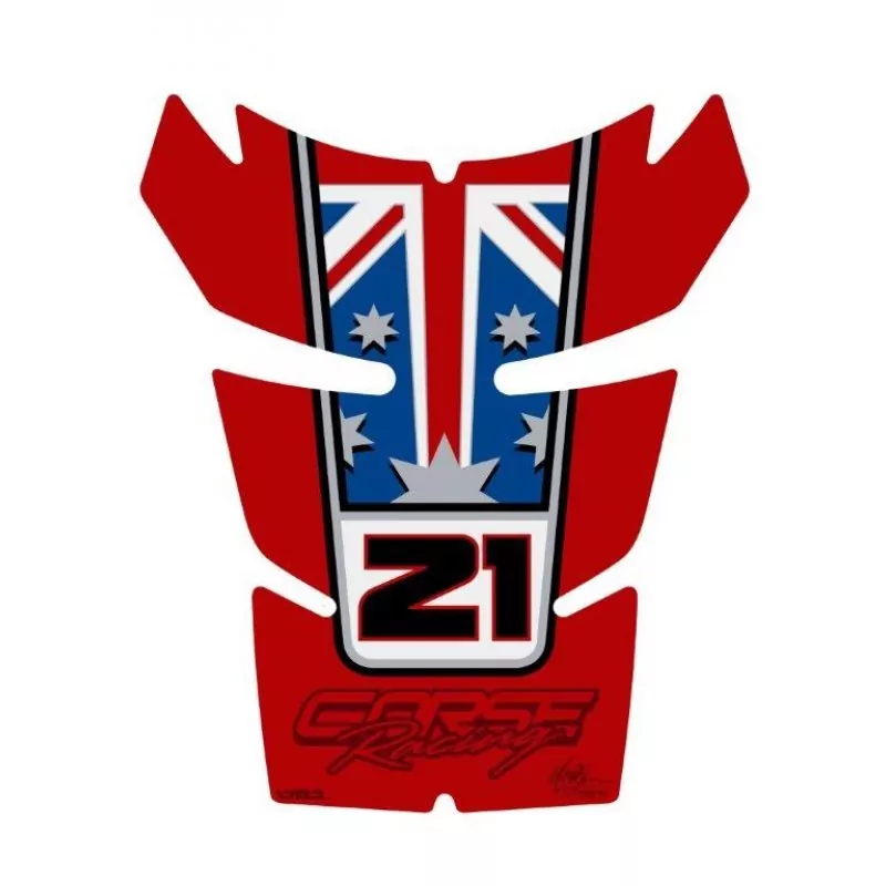 Ducati Corse V90° Motografix 3D Gel Tank Pad Protector TD013TB