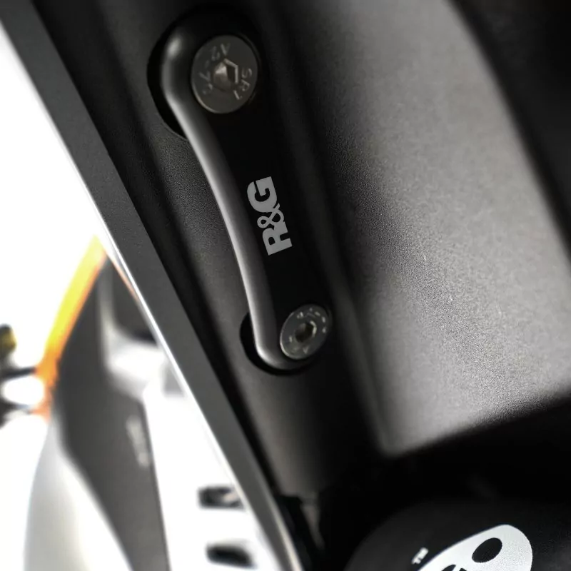 R&G Auspuffhalter SET BLACK Moto Guzzi Stelvio 2024-