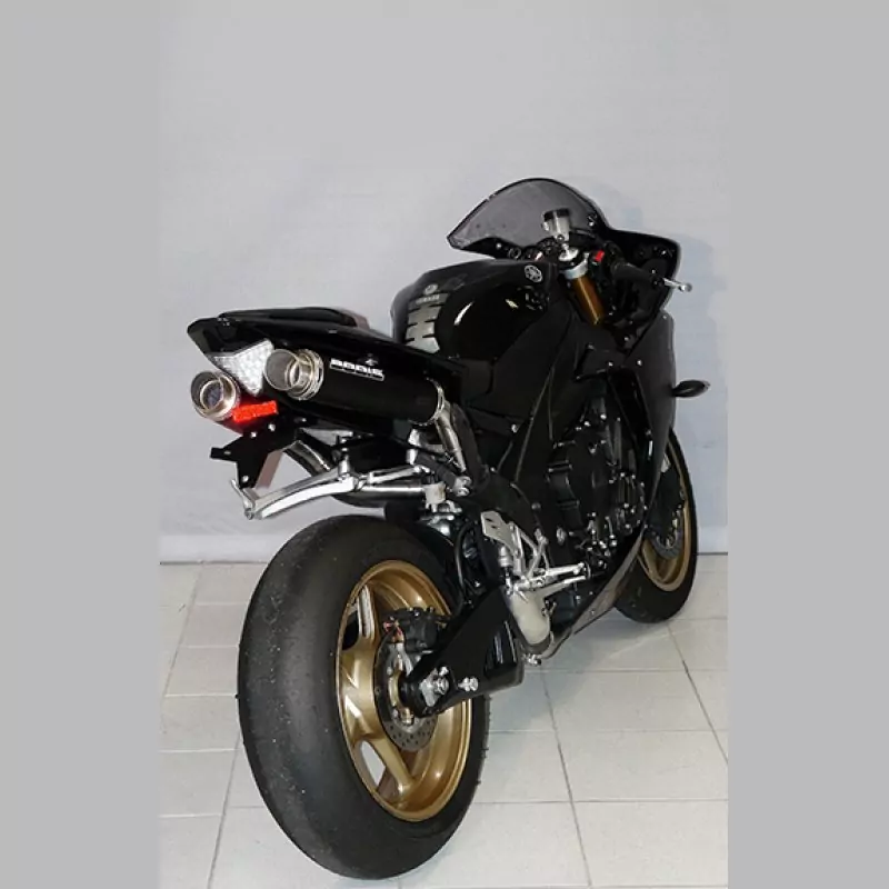 Bodis GP1 schwarz Auspuff Yamaha YZF R1 2009-2014 RN 22