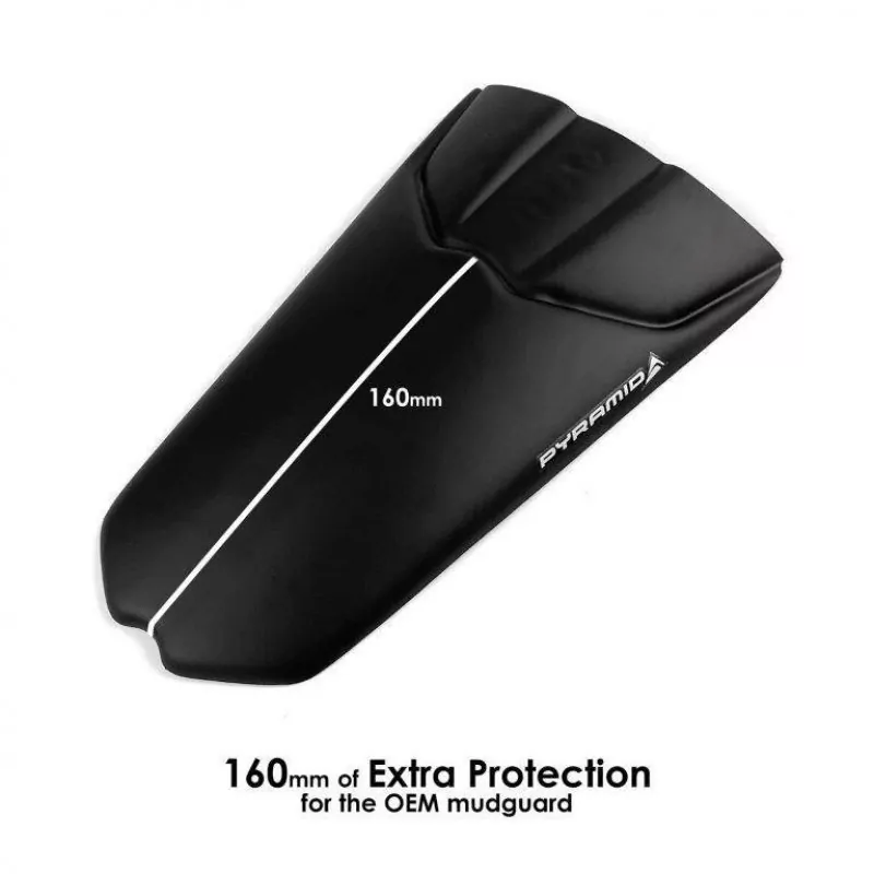 Pyramid Hinterradabdeckung Verlängerung Schwarz Matt Triumph Speed Triple 1200RR 2022- / Speed Triple 1200RS 2021-
