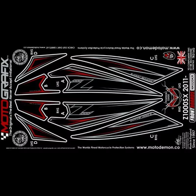 Motografix Steinschlagschutz vorn Kawasaki Z 1000 SX 2011-2013 NK020KR