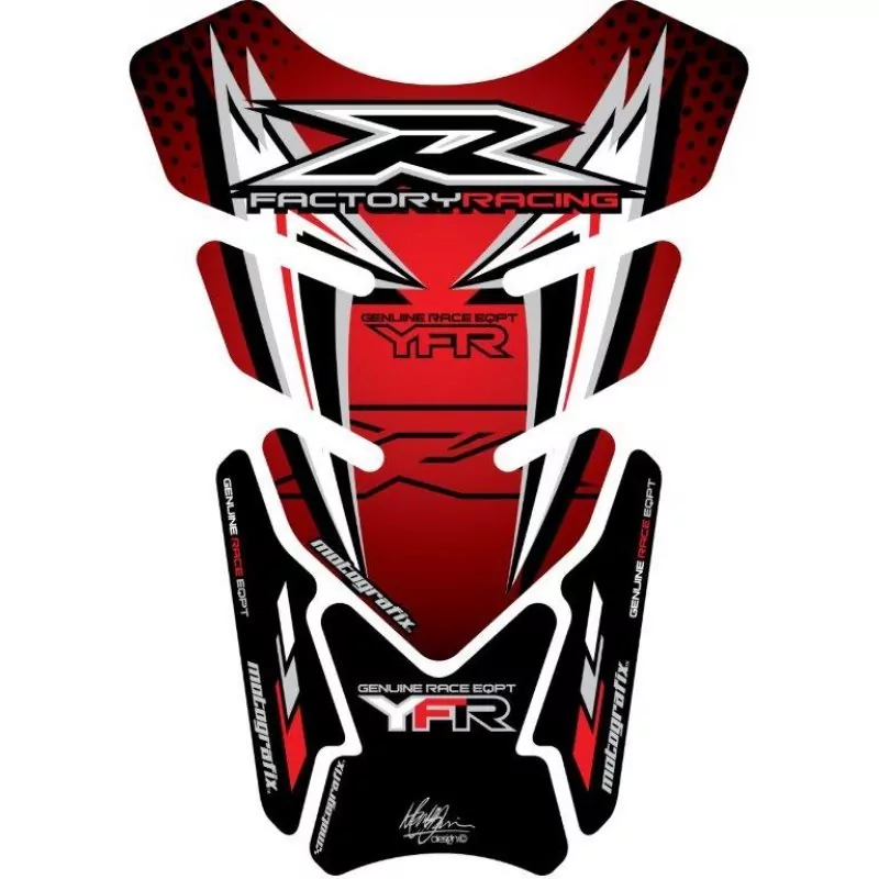 Motografix Yamaha YZF R6 / R1 / R25 / R3 3D Gel Tank Pad Protector TY015RS