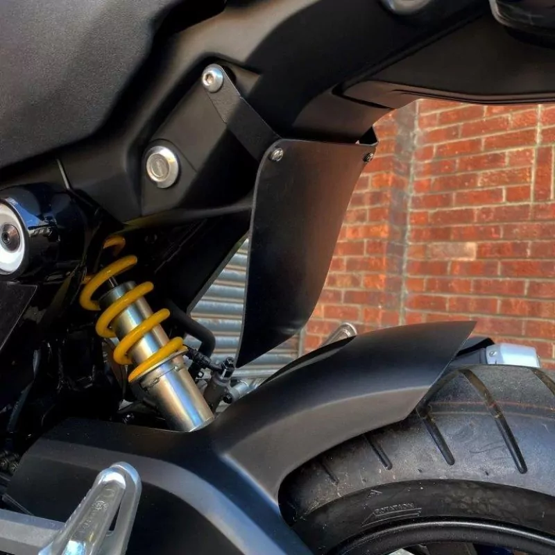 Pyramid Federbein Schutz Platte Schwarz Matt Honda MSX 125 2021-