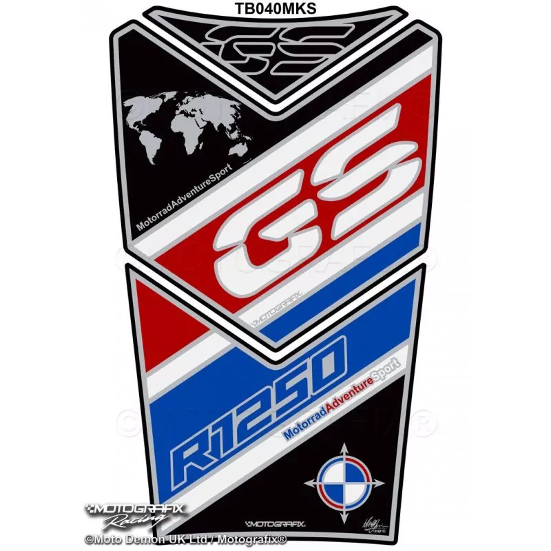 BMW R 1250 GS Adventure Motografix 3D Gel Tank Pad Protector TB040MKS