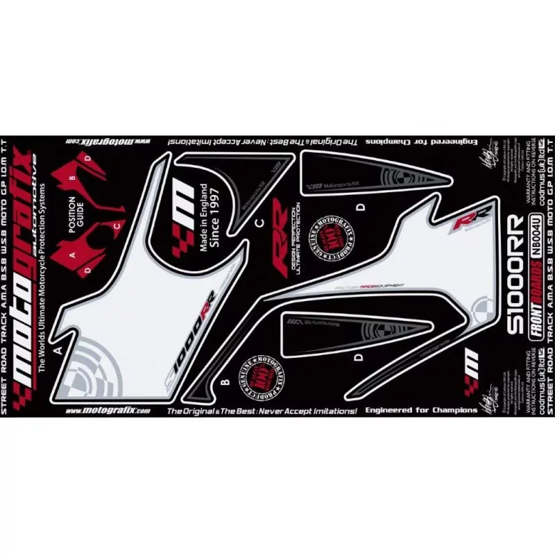 Motografix Steinschlagschutz vorn BMW S 1000 RR 2009-2011 NB004U