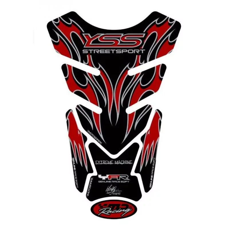 Motografix Yamaha Streetsport Red 3D Gel Tank Pad Protector TY013R