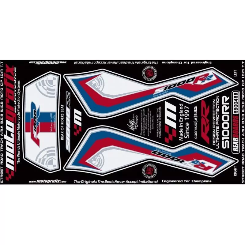 Motografix Steinschlagschutz hinten BMW S 1000 RR 2009-2011 RB004RR