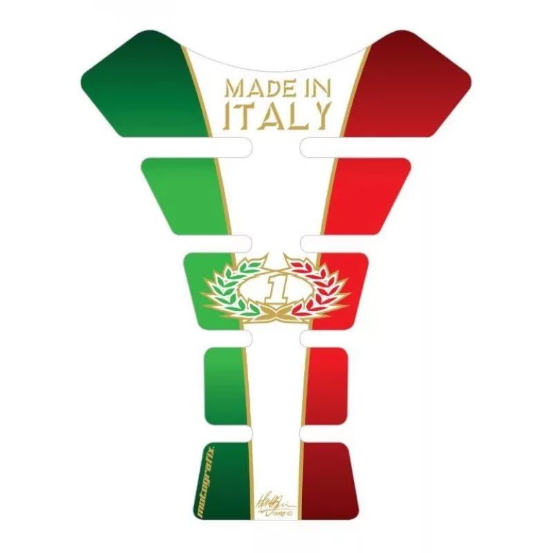 Motografix Italia Tricolour 3D Gel Tank Pad Protector ST070