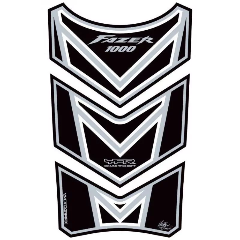 Motografix Yamaha Fazer 1000 3D Gel Tank Pad Black Protector TY028K
