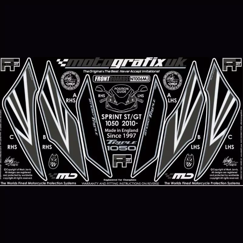 Motografix Steinschlagschutz vorn Triumph Sprint GT 2010- NT006MJ
