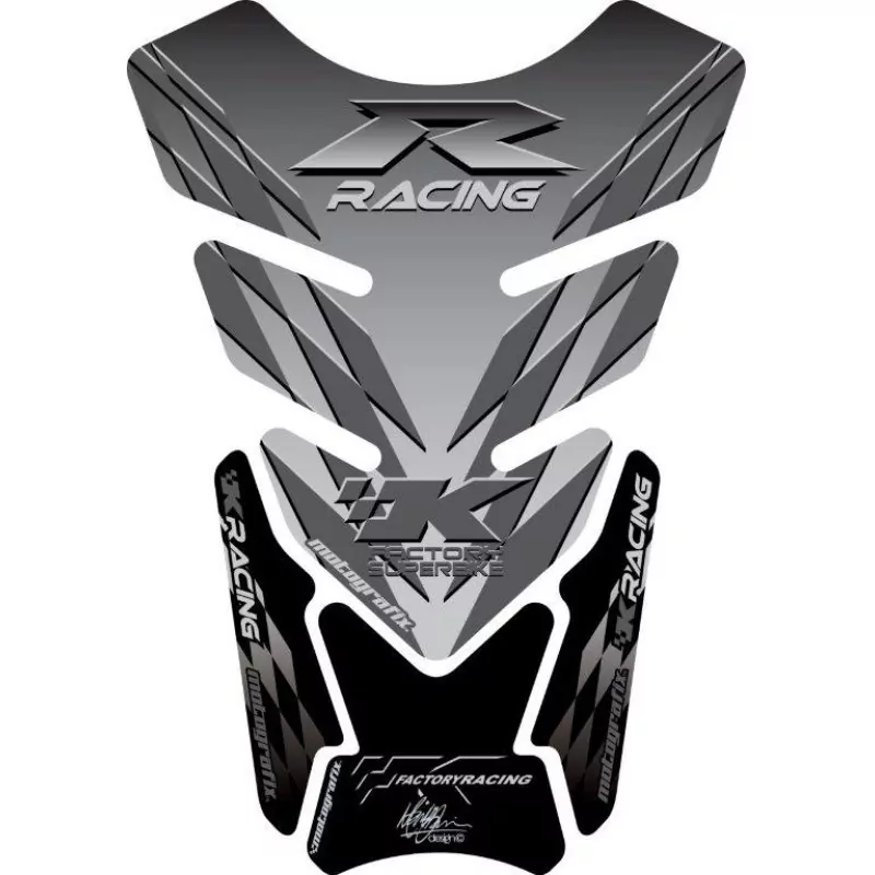 Motografix Kawasaki ZX- 6 / 7 / 10 R 3D Gel Quad Tank Pad Protector TK008S