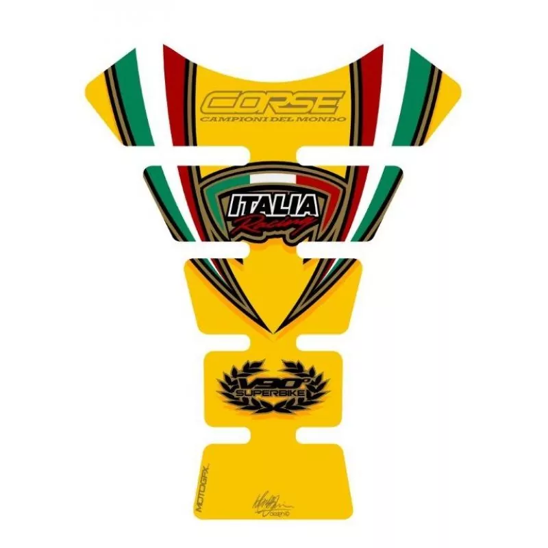 Ducati Corse V90° Motografix 3D Gel Tank Pad Protector TD007YE