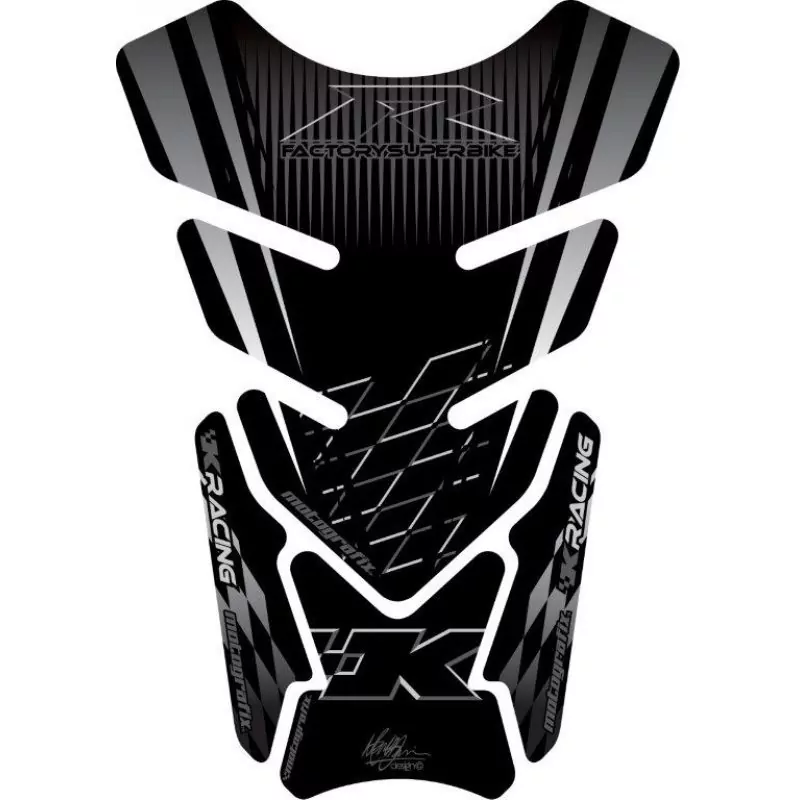 Motografix Kawasaki ZX- 6 / 7 / 10 R 3D Gel Quad Tank Pad Protector TK010K