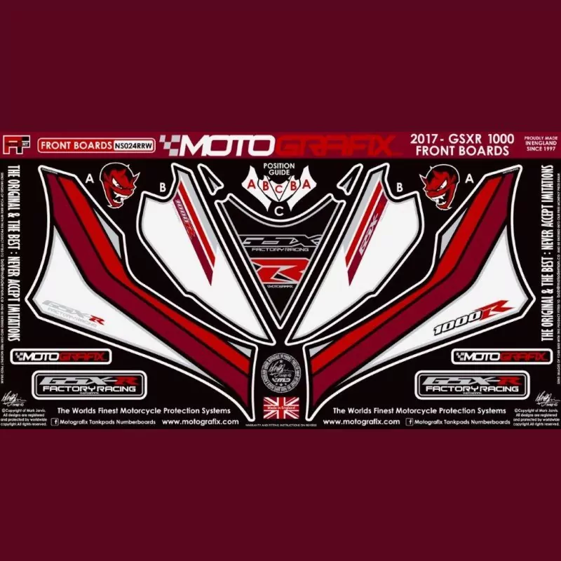 Motografix Steinschlagschutz vorn Suzuki GSX-R 1000 2017- NS024RRW