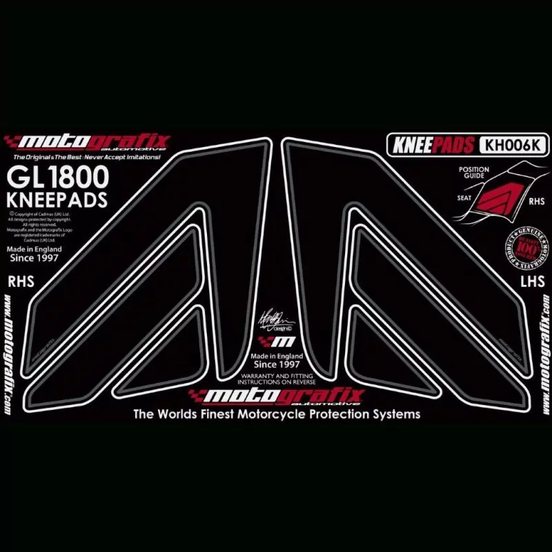Motografix Tankschutz Knie Pads Honda GL1800 KH006K