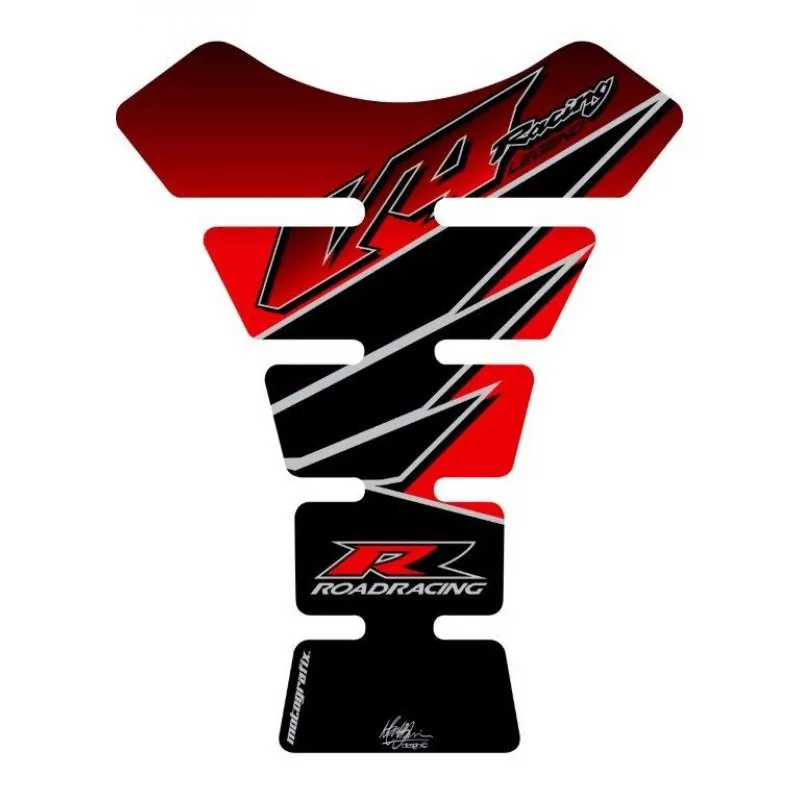 Motografix Honda V4 Road Racing Red 3D Gel Tank Pad Protector TH005R