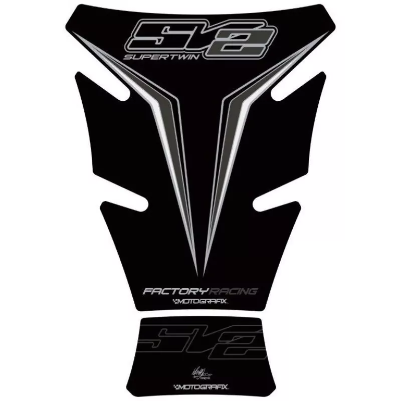 Motografix Suzuki SV 650 / 1000 Super Twin Red 3D Gel Tank Pad Protector TS028K