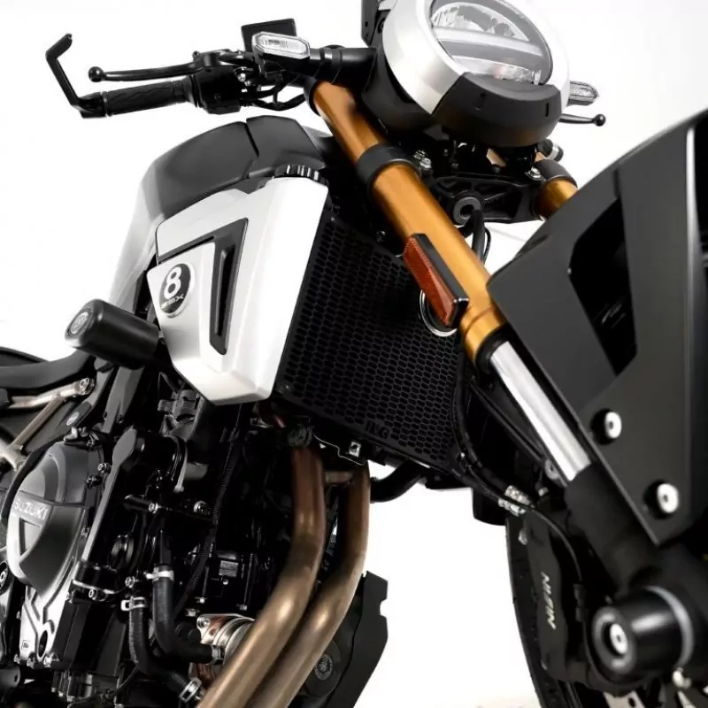 R&G Kühlergitter Schutz PRO BLACK Wasserkühler Suzuki GSX-8 T|TT / GSX-8 S|R