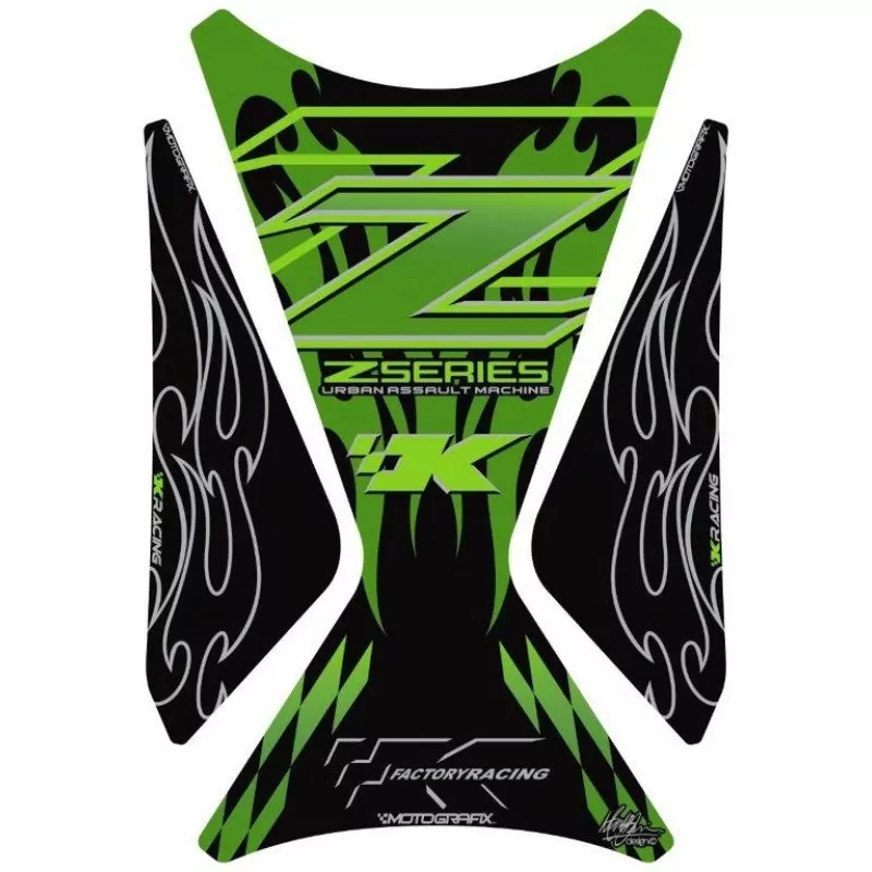 Motografix Kawasaki Z 750 / Z 800 / Z 1000 3D Gel Tank Pad Protector TK021GF