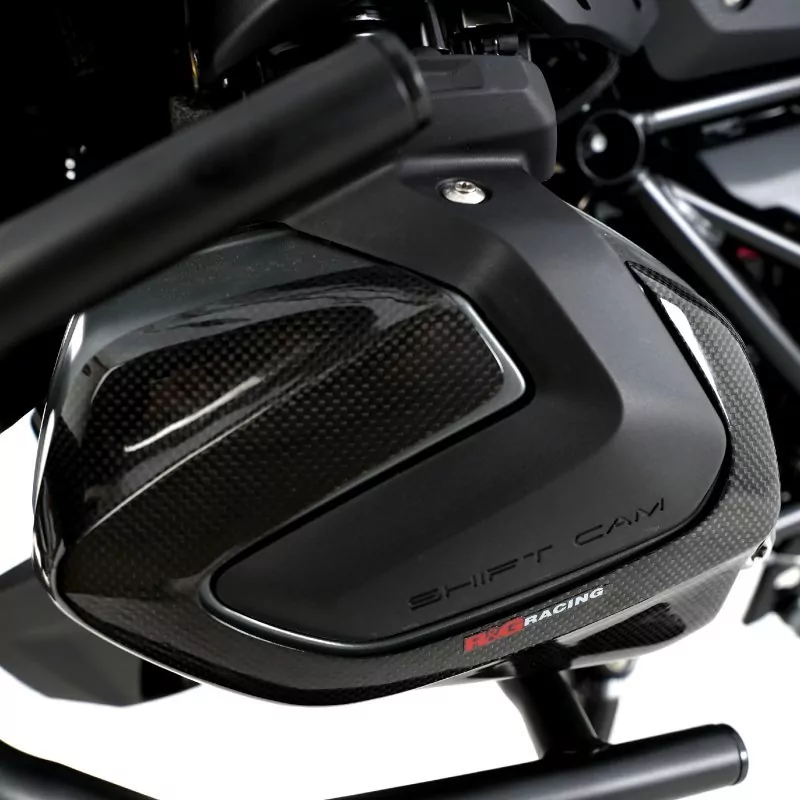 R&G Carbon Motordeckel Schutz Schleifer links BMW R 1250 GS 2018- | R 1250 RT 2019- | R 1250 RS 2024-
