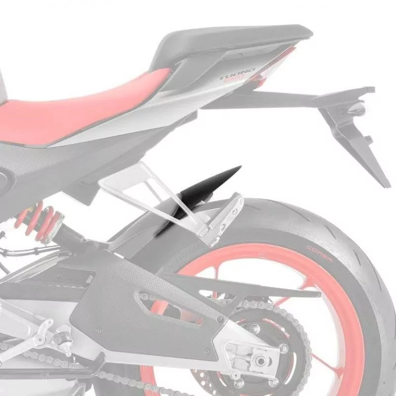 Pyramid Hinterradabdeckung Verlängerung Schwarz Matt Aprilia RS 660 / Tuono 660 2021-
