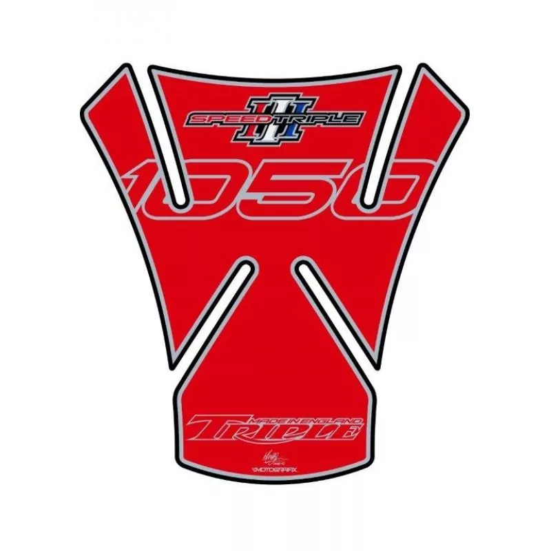 Motografix Triumph Speed Triple 1050 3D Gel Tank Pad Protector TT017R2