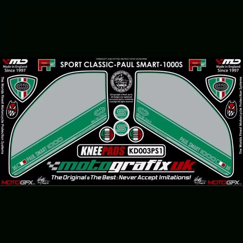 Motografix Tankschutz Knie Pads Ducati Sport Classic 1000 S KD003PS1