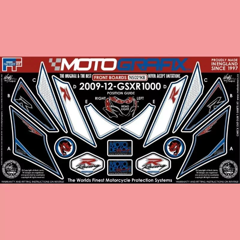 Motografix Steinschlagschutz vorn Suzuki GSX-R 1000 2012- NS021KB