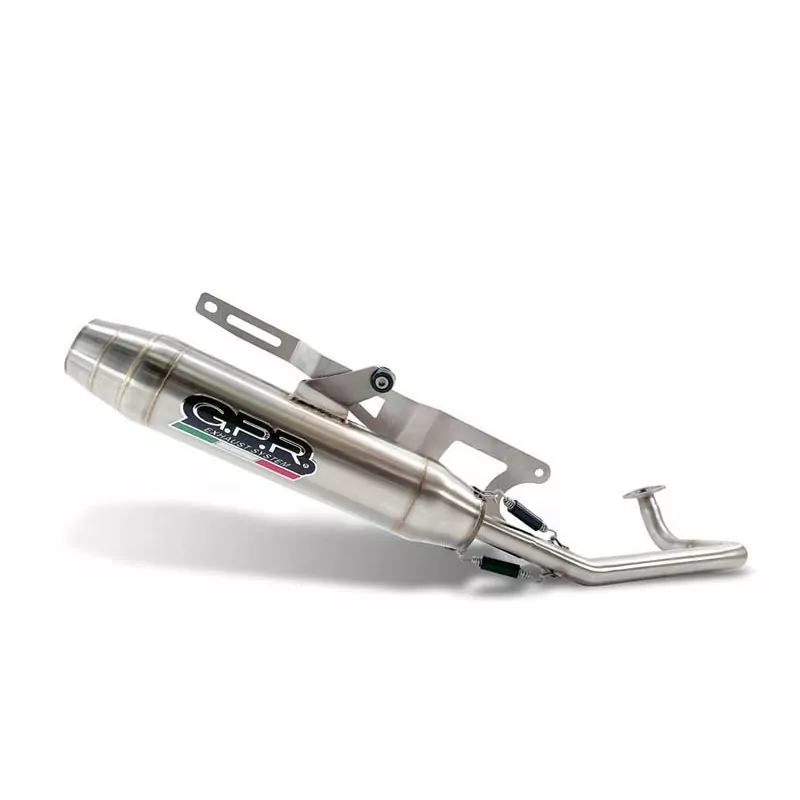GPR Exhaust für Honda Zoomer 50 2003-2013, Deeptone Inox, Homologated legal full system exhaust, including removable db killer