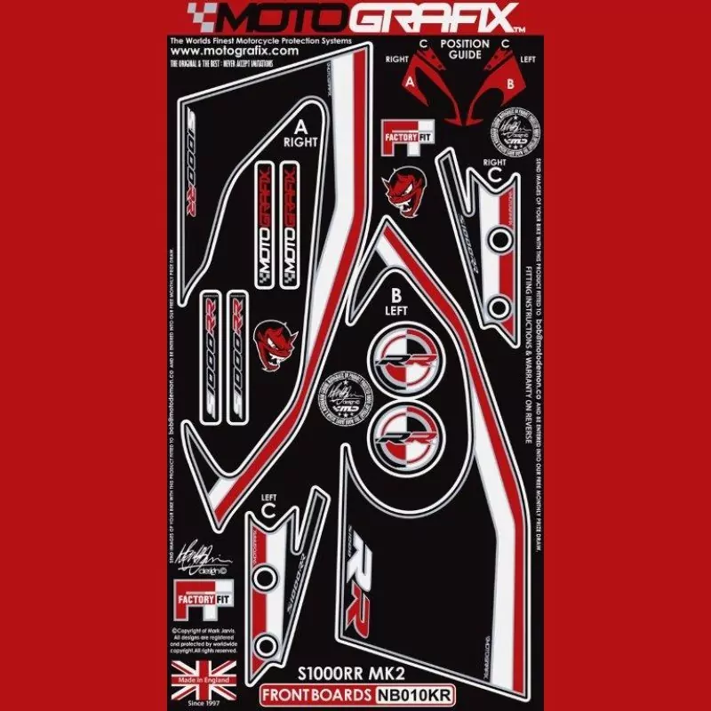 Motografix Steinschlagschutz vorn BMW S 1000 RR 2015-2016 NB010KR