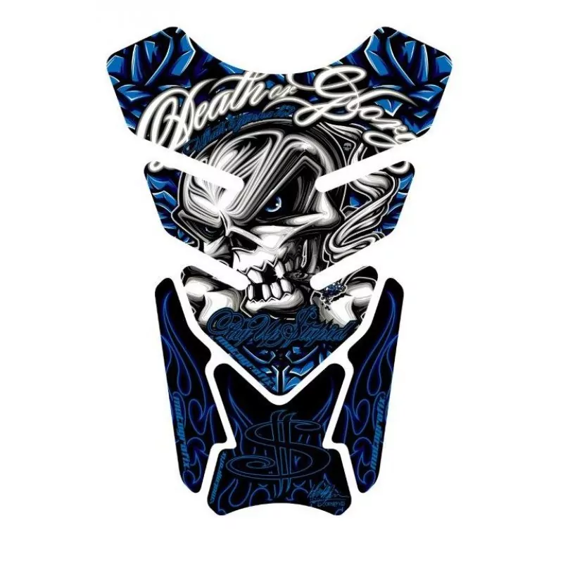 Motografix Death or Glory - Pay Up Stupid Blue 3D Gel Tankpad Protector ST086B