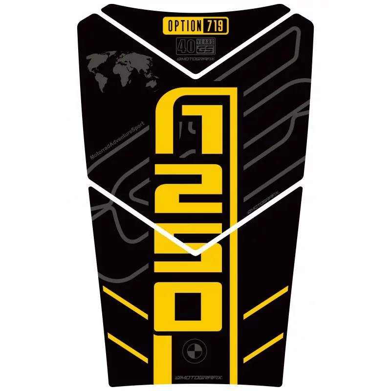 BMW R 1250 GS Adventure 40th Motografix 3D Gel Tank Pad Protector TB051KO