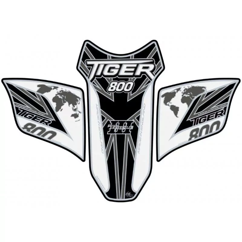 Motografix Triumph Tiger 800 3D Gel Tank Pad Protector TT029WKUJ
