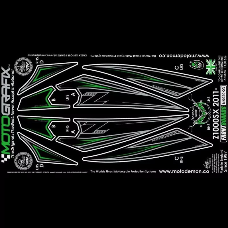 Motografix Steinschlagschutz vorn Kawasaki Z 1000 SX 2011-2013 NK020KG