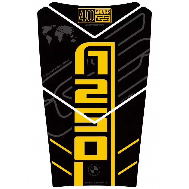 BMW R 1250 GS Adventure 40th Motografix 3D Gel Tank Pad Protector TB051KY