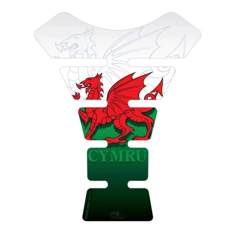 Motografix CYMRU Welsh Dragon 3D Gel Tank Pad Protector ST066
