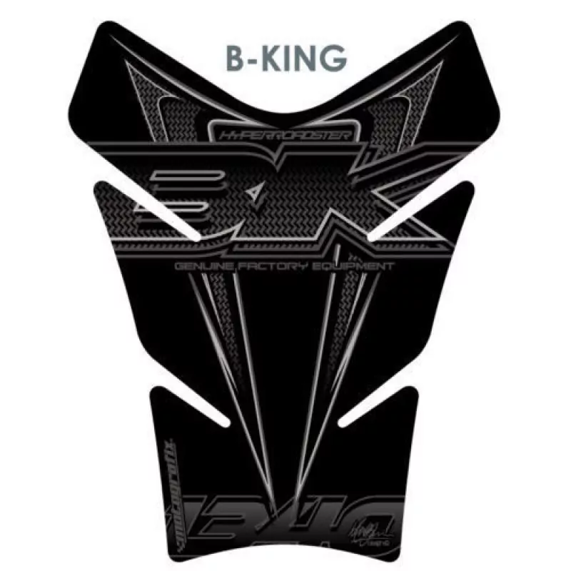 Motografix Suzuki B-King Black Oversized 3D Gel Tank Pad Protector TS017Z