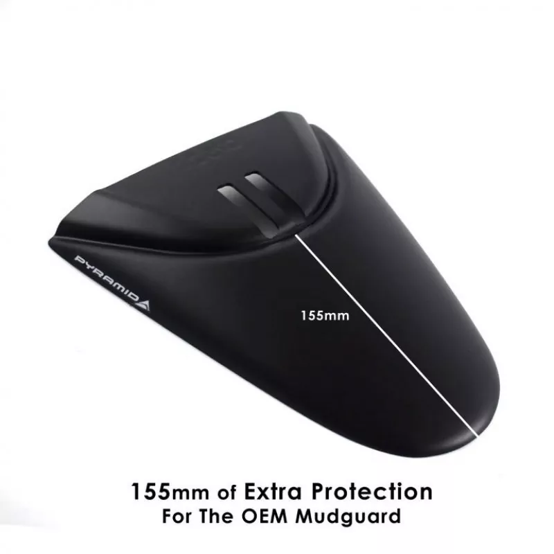 Pyramid Hinterradabdeckung Verlängerung Schwarz Matt Ducati Multistrada V4 / S / Rally 2024-
