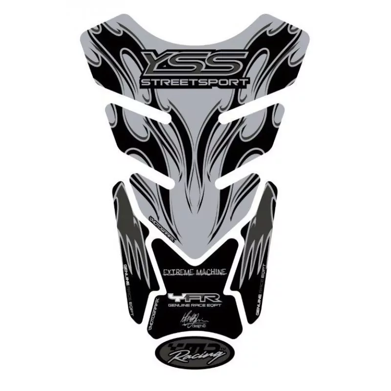 Motografix Yamaha Streetsport Black 3D Gel Tank Pad Protector TY013K