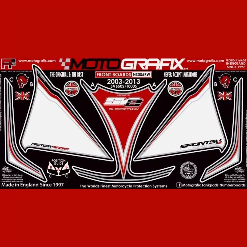 Motografix Steinschlagschutz vorn Suzuki SV 650 / 1000 NS006RW 2003-2013