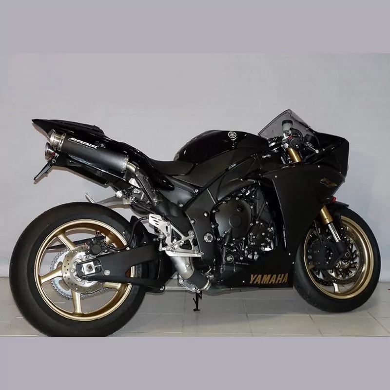 Bodis GP1 schwarz Auspuff Yamaha YZF R1 2009-2014 RN 22