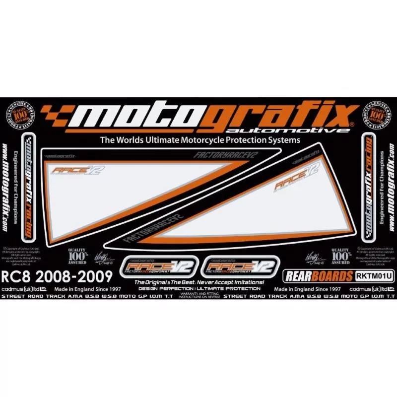 Motografix Steinschlagschutz hinten KTM RC 8 RKTM01U