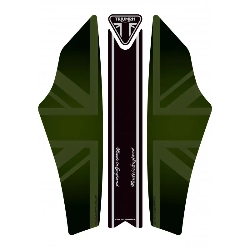 Triumph 2019 - 2021 SCRAMBLER 1200 3D Gel Motografix Tank Pad Protector TT046FGJ