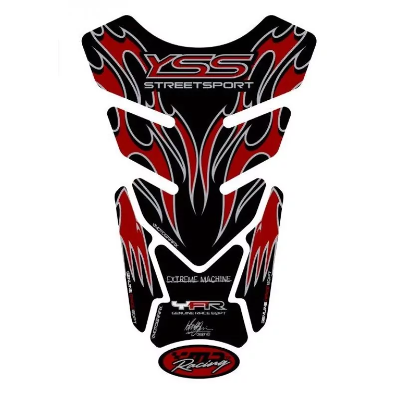 Motografix Yamaha Streetsport Claret 3D Gel Tank Pad Protector TY013C
